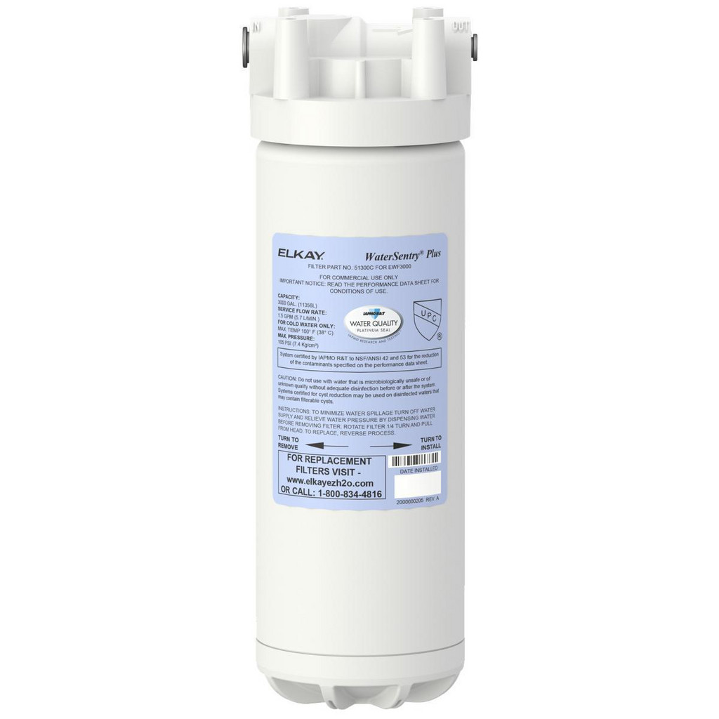 ELKAY® 5-1/4X5-1/4X12-1/2 ELKAY WATER FILTER KIT | Part #EWF3000