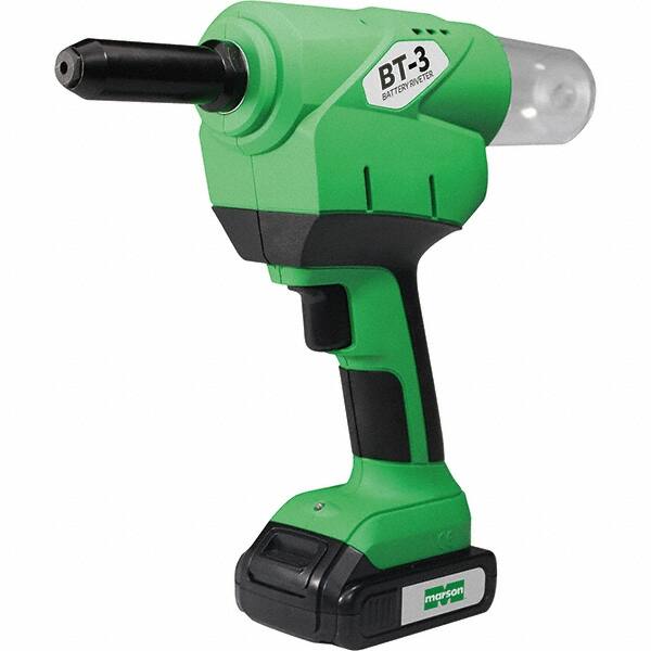 3/16 to 1/4" Closed End Rivet Capacity , 4,600 Lb Pull Force Cordless Electric Riveter