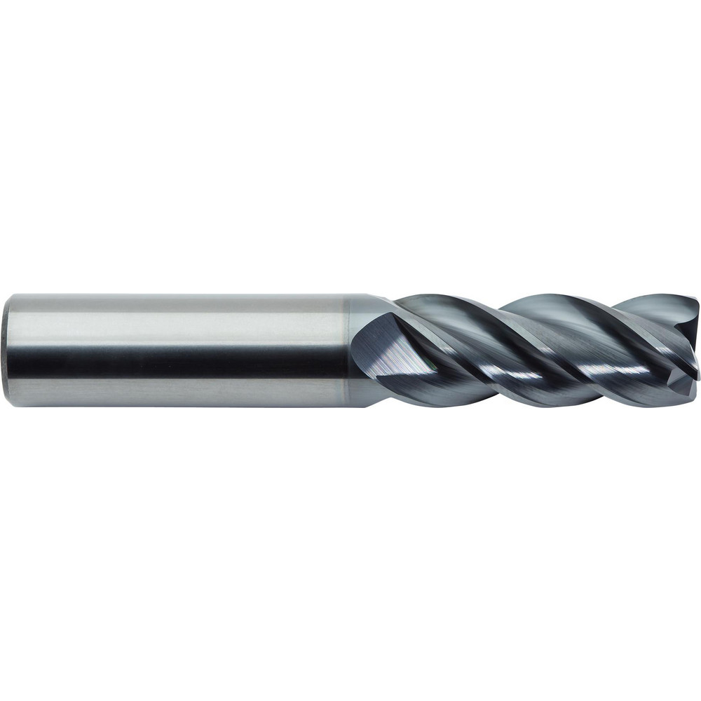 Corner Radius End Mill: 4.00 mm Dia, 11.00 mm LOC, 4 Flute, Solid Carbide - 57.0000 mm OAL, AlTiN Finish