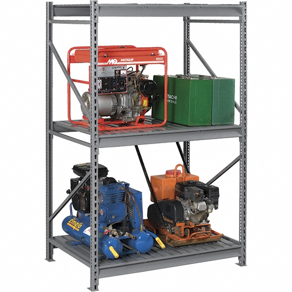 Busch Storage Rack Tennsco - Bulk Storage Rack: 2,150 lb per Shelf, 3 Shelves | MSC Direct
