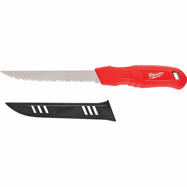 Serrated Blade Insulation Knife: 6" Blade Length - 1.5" High, 11.75"Long, 0.8" Wide