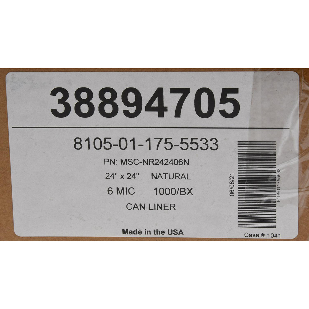 Partsource Bags PRO-SOURCE - Light Duty Trash Bags: 10.000 gal, 0.24 mil, Pack of 20 ...