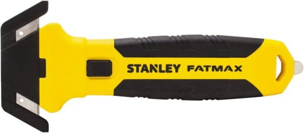 Stanley Box Cutter: Retracting Blade, 2.175 Blade Length - Bi-Material Handle, Includes 4 Blade | Part #FMHT10363
