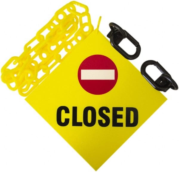3' Long x 2" Wide Plastic Closed Sign Kit