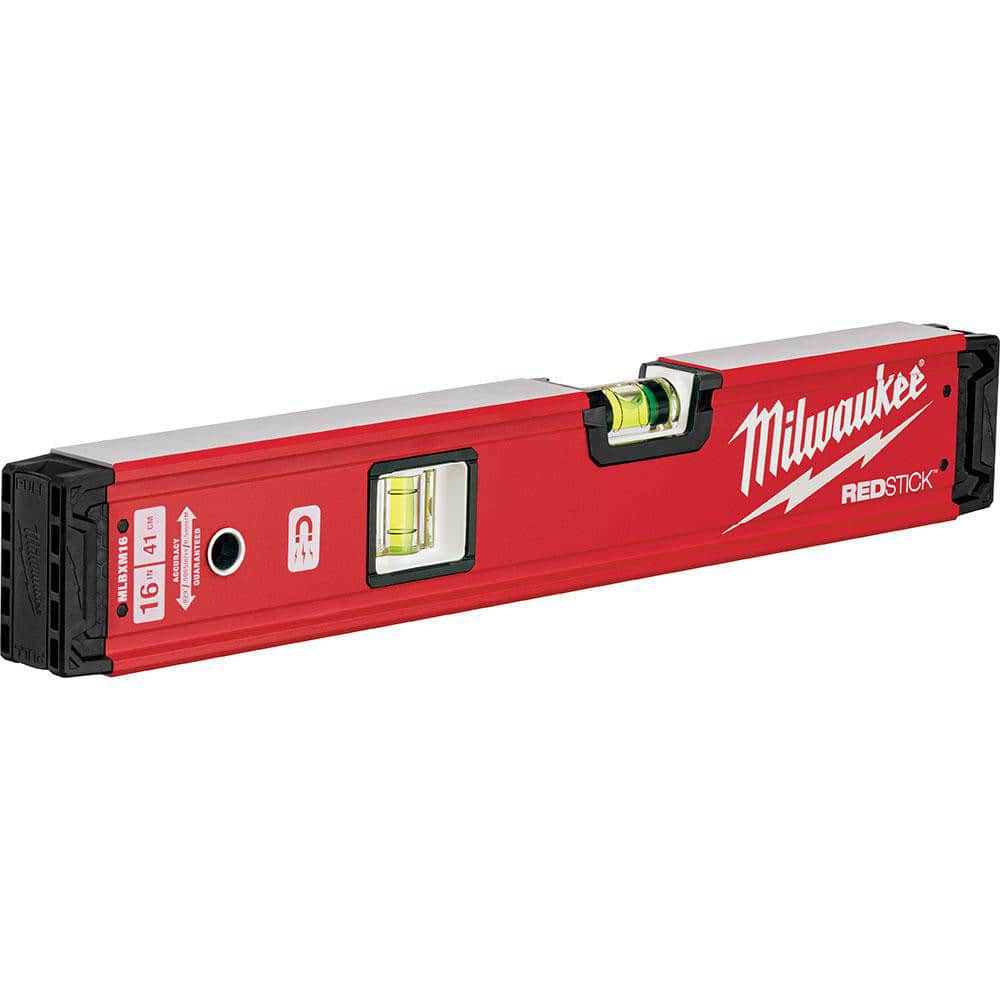 Milwaukee Tool MLBXM16 Magnetic 16" Long 2 Vial Box Beam Level 