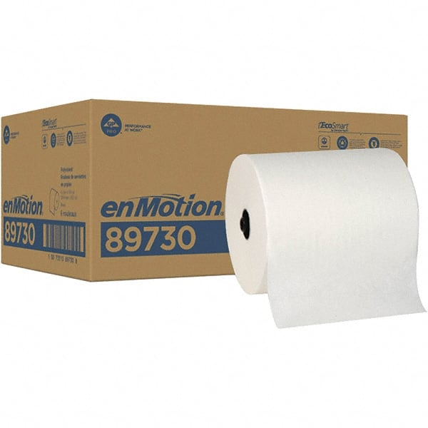 GEORGIA PACIFIC 89730 Paper Towels: Hard Roll, 6 Rolls, Roll, 1 Ply, White 