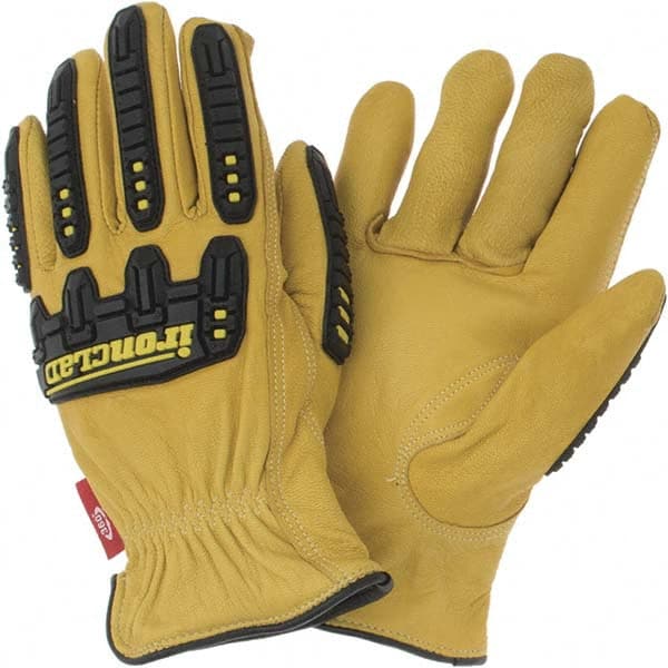 Cut-Resistant & Impact-Resistant Gloves: Size Large, ANSI Puncture 3, HPPE Lined, HPPE