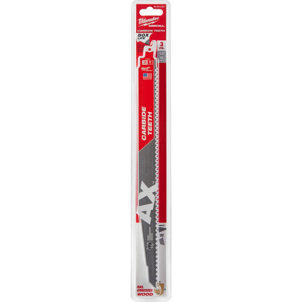 Milwaukee Tool 48-00-5327 Reciprocating Saw Blade: Solid Carbide Image