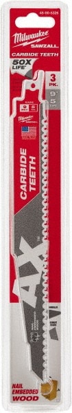 Milwaukee Tool 48-00-5326 Reciprocating Saw Blade: Solid Carbide Image