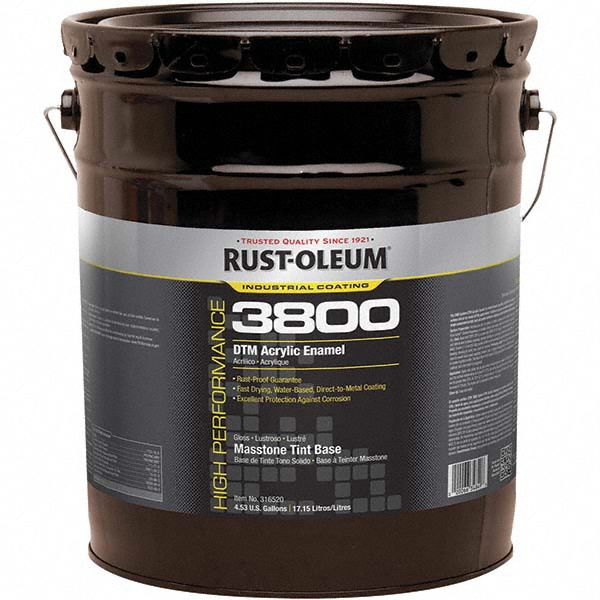RustOleum Acrylic Enamel Paint 5 gal, Masstone Tint Base, Gloss