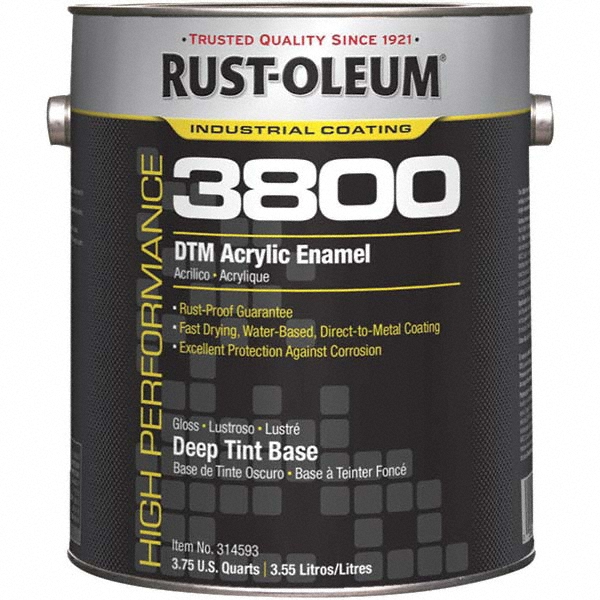 RustOleum Acrylic Enamel Paint 10 gal, Gloss, Deep Tint Base