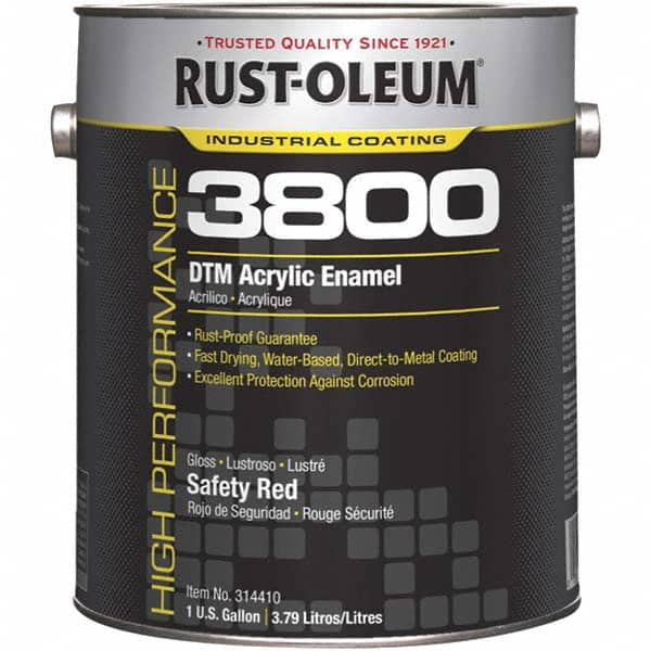 Rust-Oleum - 12 Gal Safety Red Gloss Finish Acrylic Enamel Paint
