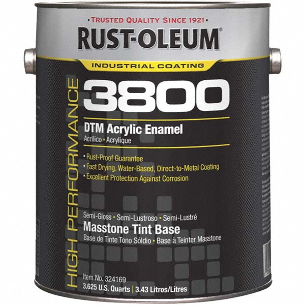 RustOleum Acrylic Enamel Paint 1 gal, Masstone Tint Base, Semi