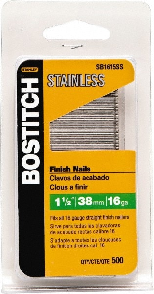 Stanley Bostitch 16 Gauge 0 05 Shank Diam 1 1 2 Long Brad