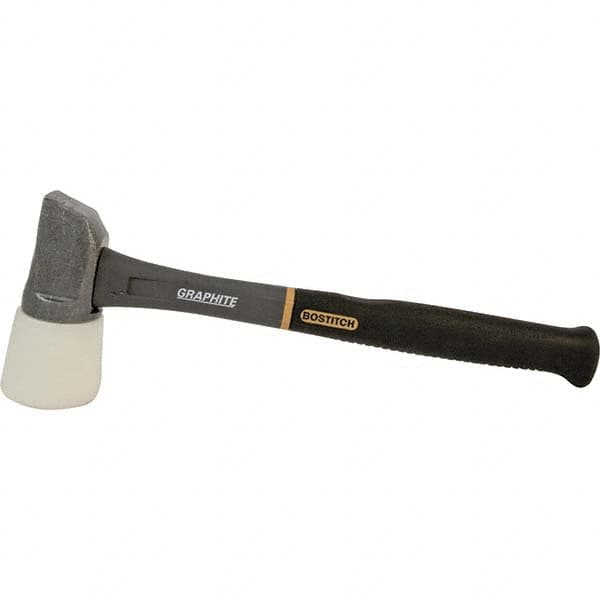 Non-Marring Hammer: 59 oz, 2-1/2" Face Dia, Polymer Head