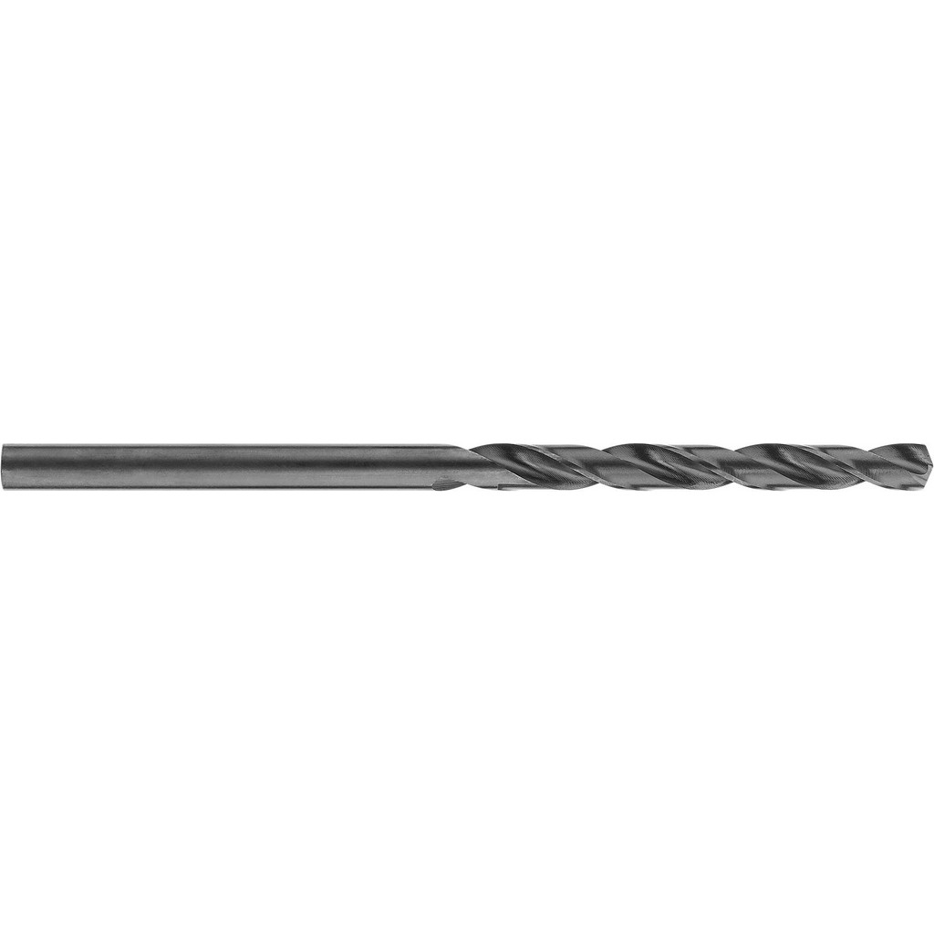 DeWALT Mechanics Drill Bit: 1/4" Dia, 135 deg, HSS, Straight-Cylindrical Shank, Split Point - Oxide Finish, 6" OAL, Right Hand Cut | Part #DW1607