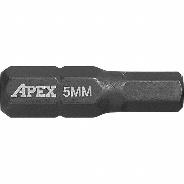 Apex 5mm Hex Screwdriver Bit 39075874 MSC Industrial Supply