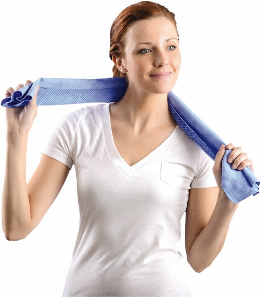 Size Universal Cooling PVA Neck Protector - Blue, Solid Pattern