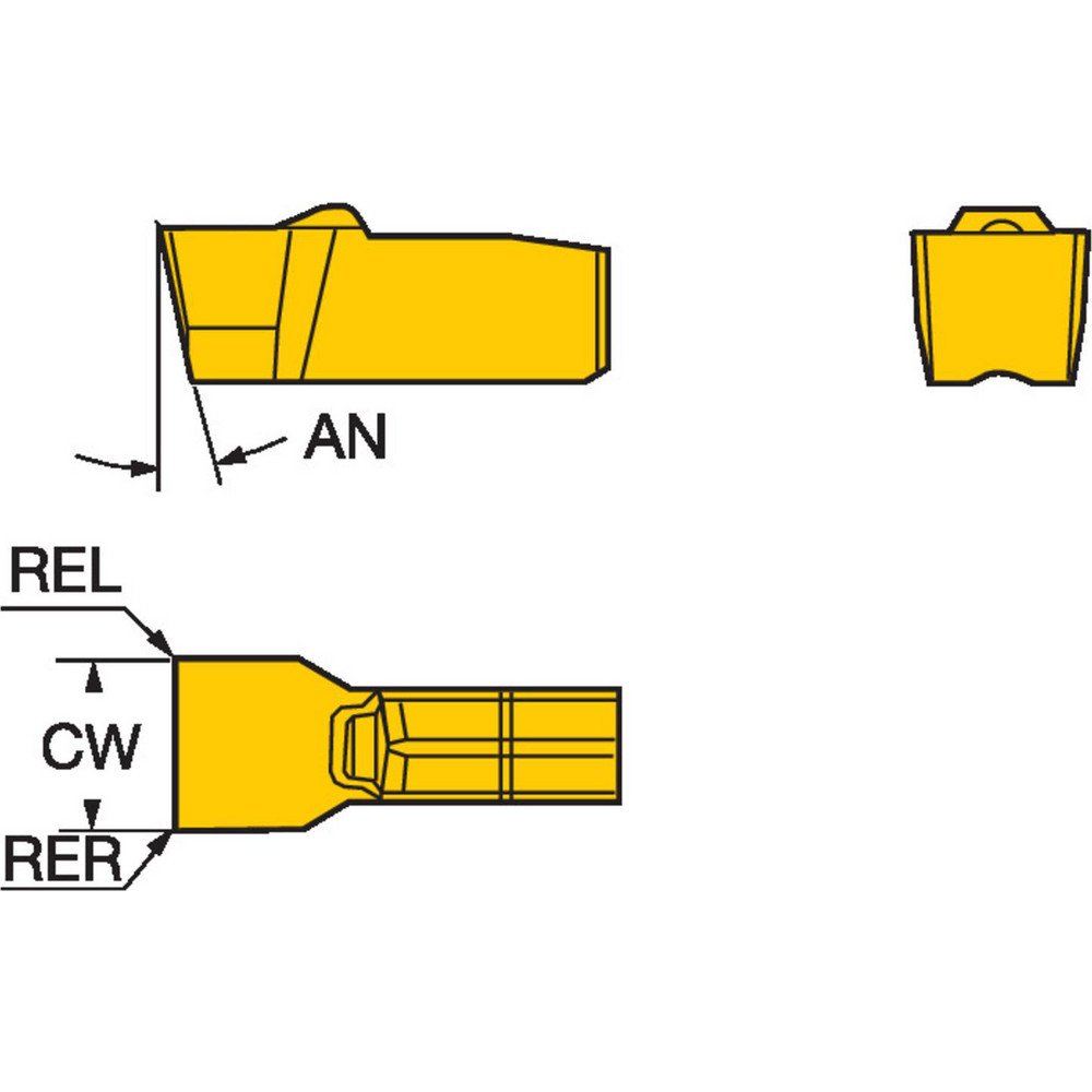 Sandvik Coromant Grooving Insert N151.3304G 1125, Solid Carbide