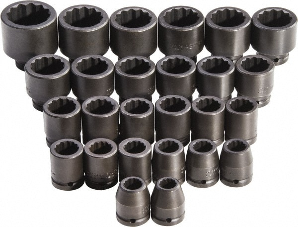 PROTO J72106M Impact Standard Socket Set: 26 Pc 