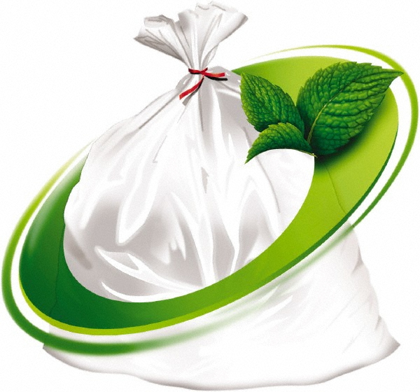 Mint-X Rodent Repellent Medium Duty Trash Bags: 50.000 gal, 0.62 mil, Pack of 200 - 43" Wide, Roll, Clear