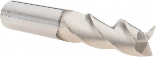 SGS 35699 Corner Radius End Mill: 1/2" Dia, 1-1/4" LOC, 0.015" Radius, 3 Flutes, Solid Carbide Image