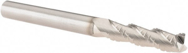 SGS 33463 Corner Radius End Mill: 3/8" Dia, 1-1/2" LOC, 0.02" Radius, 3 Flutes, Solid Carbide Image