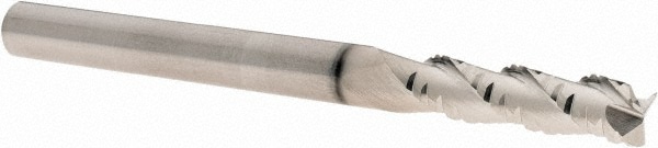 SGS 33453 Corner Radius End Mill: 1/4" Dia, 1" LOC, 0.02" Radius, 3 Flutes, Solid Carbide Image