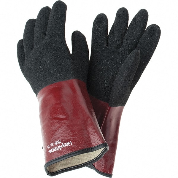 HexArmor. 7200-XL (10) Chemical Resistant Gloves: X-Large, Textured Polyvinylchloride-Coated 