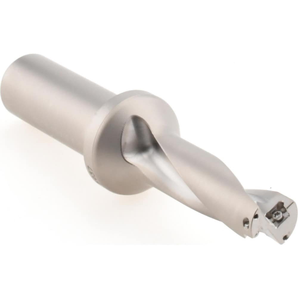 1-25/32" Max Drill Depth, 3xD, 19/32" Diam, Indexable Insert Drill