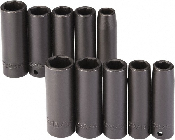 PROTO J74201 Deep Impact Socket Set: 10 Pc Image