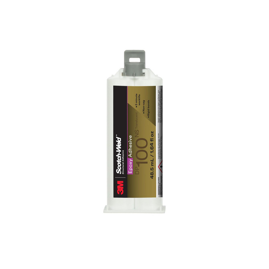 3M Scotch-Weld Scotch-Weld™ Epoxy Adhesive DP100NS, Translucent, 48.5 mL Duo-Pak | Part #00638060089743