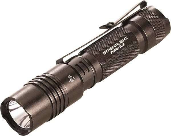 Handheld Flashlight: LED, 30 hr Max Run Time, CR123A battery