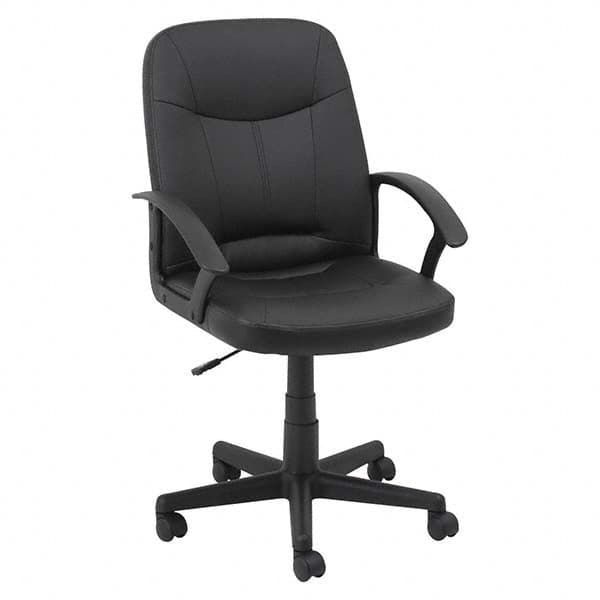 Task Chair: Leather, Black