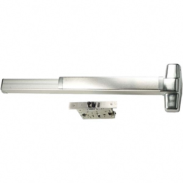 Satin Chrome Finish Fire Rated Heavy Duty Rim Push Bar Fits 37 to 48 Door Von Duprin 37 to 48 Wide Door Range