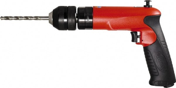 Sioux Tools SDR10P20RK3R Air Drill: 3/8" Keyed & Keyless Chuck, Reversible 