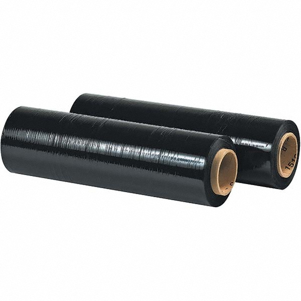 ValueMailers Black Stretch Film – 80 Gauge, 15" Width, 4 Rolls – Pallet Wrap