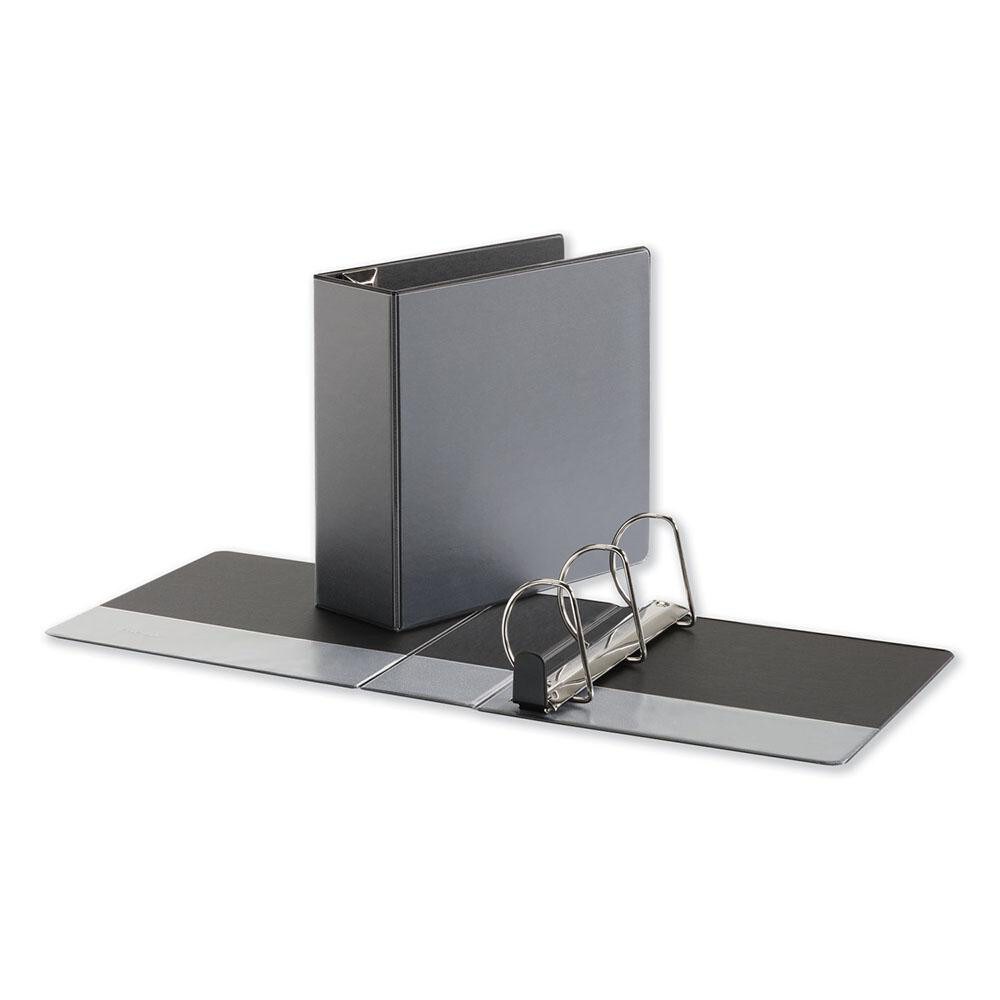 Universal One - 3 Ring View Binder: Black | MSC Industrial Supply Co.