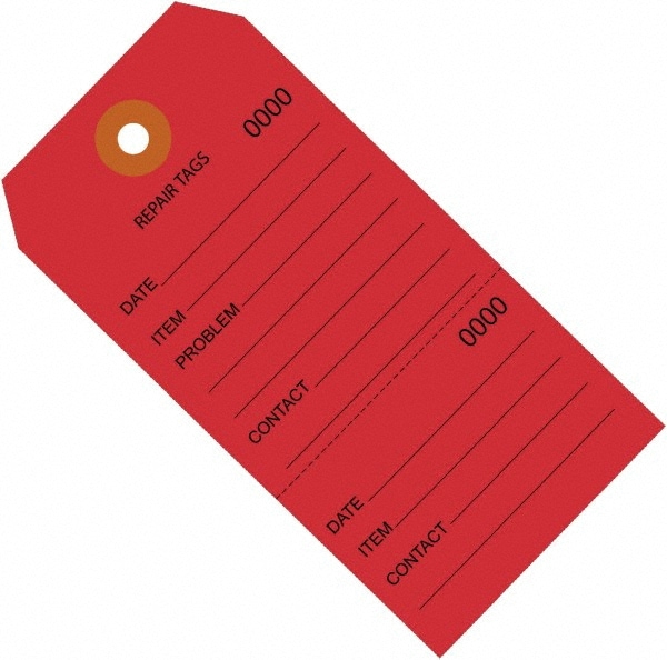 Small Perforated Tags with String