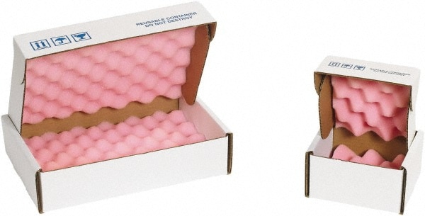 1//2 Squares 24 x 24 x 1 12//Case Anti-Static Pick and Pack Foam Pink
