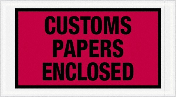 Packing Slip Envelope: Customs Papers Enclosed, 1,000 Pc