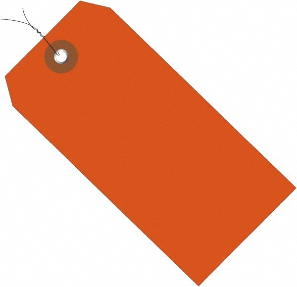 Value Collection - Blank Tag: 4-3/4'' High, Orange, Vinyl | MSC ...