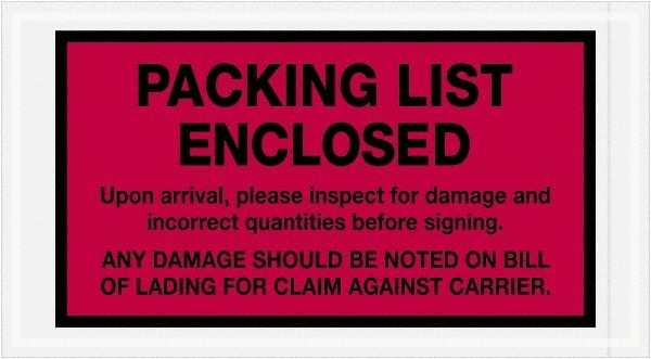 Value Collection - Packing Slip Envelope: Packing List Enclosed, 1,000 