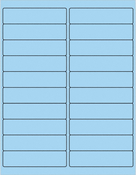 Label Paper Blue Line Tape Logic - Label Maker Label: Pastel Blue, Paper, 4