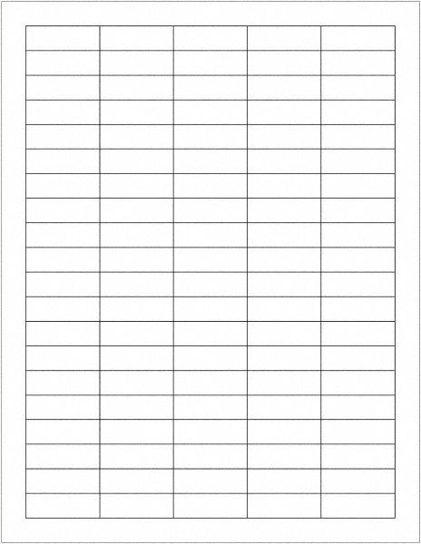 Tape Logic Pack of (10,000) 1-1/2" x 1-1/2" White Paper Laser Labels - For Laser Printers | Part #LL106
