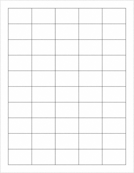 Tape Logic Pack of (5000) 1-1/2" x 1-1/2" White Paper Laser Labels - For Laser Printers | Part #LL107
