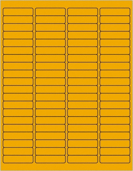 Tape Logic - Label Maker Label: Fluorescent Orange, Paper, 1-15/16