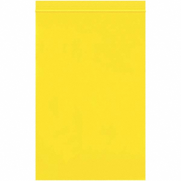 Plastic Bags: Polybags Type: Bag; Width (Inch): 6; Height (Inch): 9 - Yellow, Reclosable