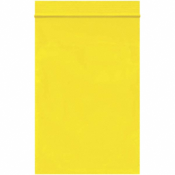 Plastic Bags: Polybags Type: Bag; Width (Inch): 4; Height (Inch): 6 - Yellow, Reclosable