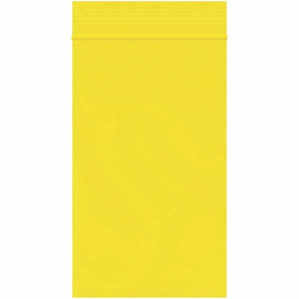 Plastic Bags: Polybags Type: Bag; Width (Inch): 3; Height (Inch): 5 - Yellow, Reclosable